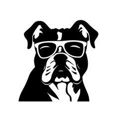 English bulldog silhouette