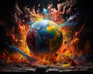 Visionary portrayal of Earth