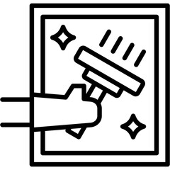 Cleaning Window Icon