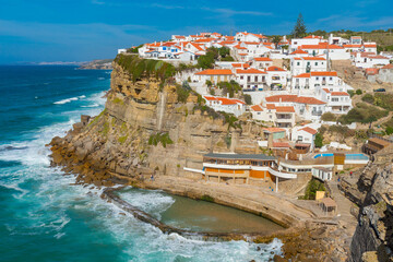 Cityscape of Azenhas do Mar, Azenhas do Mar is a village in Colares in the municipality of Sintra...