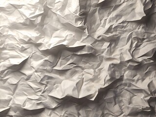 Obraz premium Blank white crumpled and creased paper poster texture background.