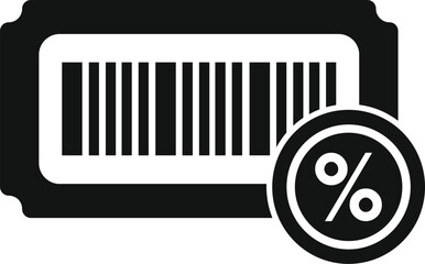 Sale tag code icon simple vector. Event card certificate. Rate promo deal