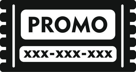 Promo card sale icon simple vector. Elegant card hot. Black friday holiday