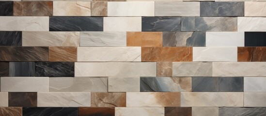 Marble patchwork with a blend of various natural stones