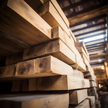 Acopio de f&aacute;brica de madera y tableros de madera.
