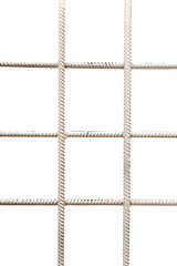 White metal grid isolated