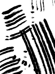 black stripes on a white background. abstraction