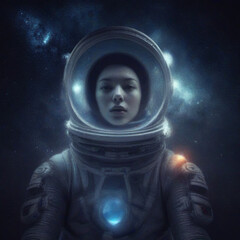 Space, astronaut, space world, isolation in space, solitude, sadness, alien, lonely astronaut,