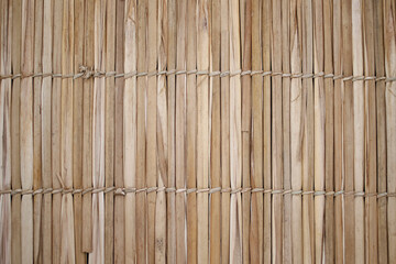 braided straw fence - handcrafted and beautiful texture
