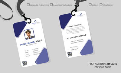 Clean and Modern Editable ID Card Design