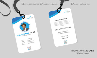 Clean and Modern Editable ID Card Design