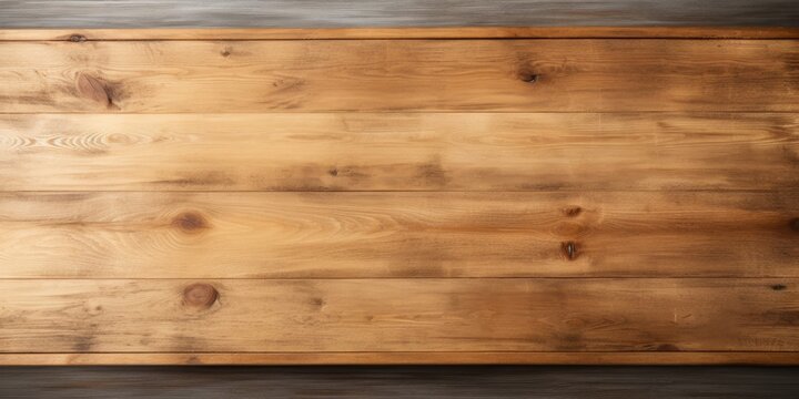 Wooden table top isolated on white background, suitable for copying and branding purposes, can be used for product display. Vintage style concept.