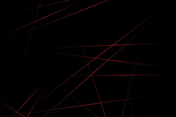 Abstract black with red lines, triangles background modern design. Vector illustration EPS 10.