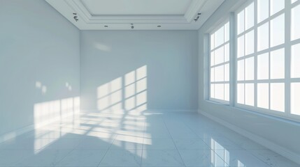 Interior home design look clean white color. Generate AI image