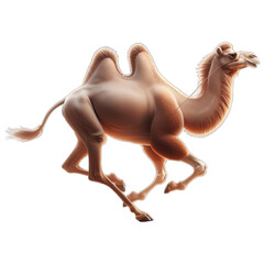 camel in the desert isolated soft smooth lighting only png premium high quality