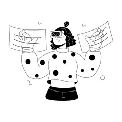 Check out doodle mini illustration of vr technology 