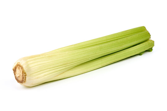 Fresh celery, isolated on white background. High resolution image.