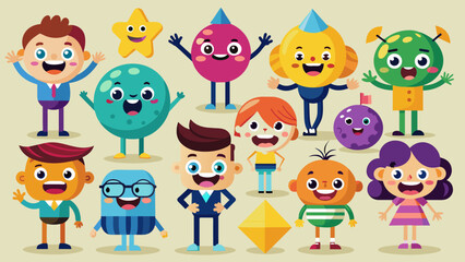 abstract-characters--30-set-cartoon-kids-shape-wit