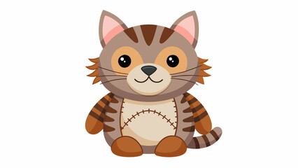 A cat character cartoon vector illustration