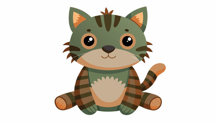 A cat character cartoon vector illustration