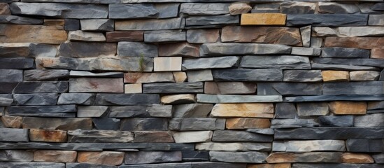 Decorative Slate Stone Wall Surface Design