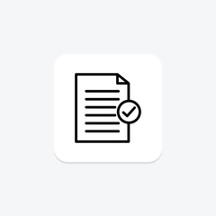 Ad Compliance icon, compliance, advertising, online, digital line icon, editable vector icon, pixel perfect, illustrator ai file