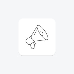 Remarketing icon, advertising, online, digital, marketing thinline icon, editable vector icon, pixel perfect, illustrator ai file