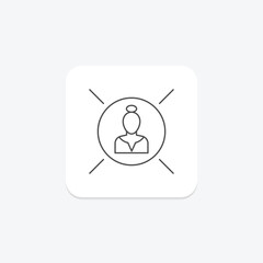 Ad Attribution icon, attribution, advertising, online, digital thinline icon, editable vector icon, pixel perfect, illustrator ai file