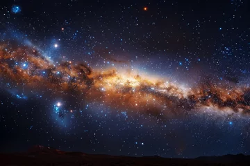 Foto op Aluminium Galaxy space sky and universe background. Generative AI © itchaznong