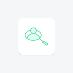Ad Targeting icon, targeting, advertising, targetingoptions, online duotone line icon, editable vector icon, pixel perfect, illustrator ai file