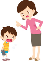 parent angry scold kid mobile phone addicted