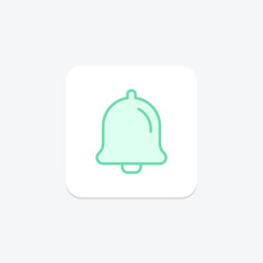 Notifications icon, notices, alerts, messages, reminders duotone line icon, editable vector icon, pixel perfect, illustrator ai file