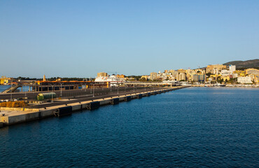 Fototapeta premium Berth in the port of the island of Palma de Mallorca.