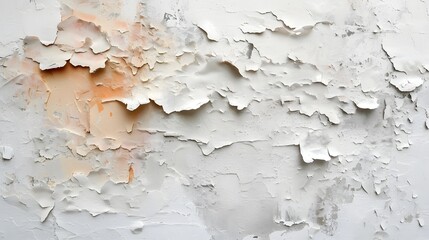 Cracked white paint surface