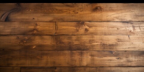 Closeup of aged wooden texture with vintage floor and rustic table top, providing room for text.