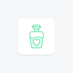 Moms Perfume Bottle icon, perfume, bottle, fragrance, scent duotone line icon, editable vector icon, pixel perfect, illustrator ai file