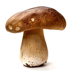 boletus edulis mushroom isolated on white background