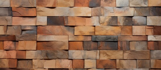 Artistic pattern of sandstone wall texture