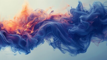 Abstract Ink and Smoke Texture Background