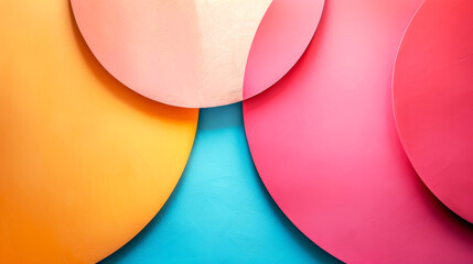 Colorful Paper Art Composition.
Paper art circles in a seamless colorful pattern with a playful...