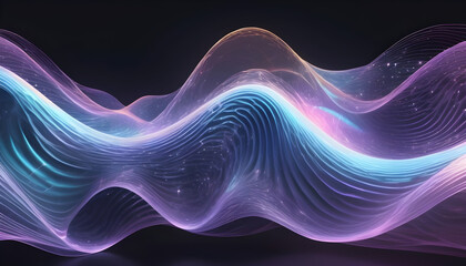 the dynamic synergy between holographic waves and energy patterns paints a picture of ethereal...