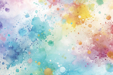 Watercolor Texture Background with Splashes