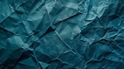 Dark blue teal paper texture with creases and folds