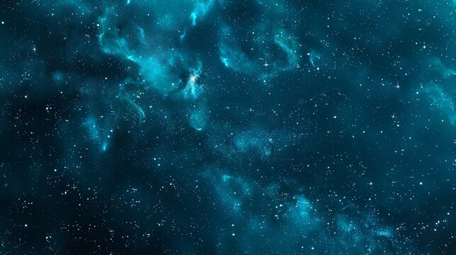 Dark blue teal night sky with stars texture