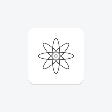 React icon, javascript, library, frontend, ui thinline icon, editable vector icon, pixel perfect, illustrator ai file