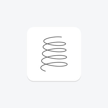 Flask icon, python, framework, backend, server-side thinline icon, editable vector icon, pixel perfect, illustrator ai file
