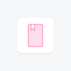 Material Design icon, design, google, ui, framework duotone line icon, editable vector icon, pixel perfect, illustrator ai file