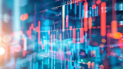 Obraz premium investing, stocks and financial background