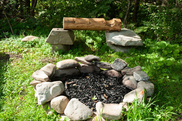 A place for lovers of baking lard and potatoes in the field is prepared