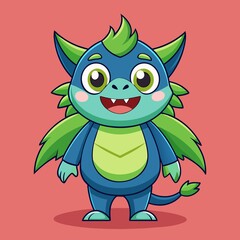 Cute Vector Cartoon Mascot Illustration Style